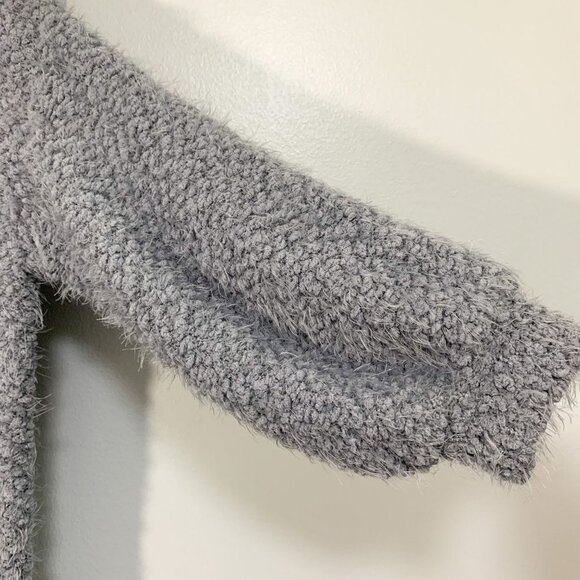 FRNCH Paris Eyelash Two Pocket Gray Cardigan NWT - Picture 6 of 9